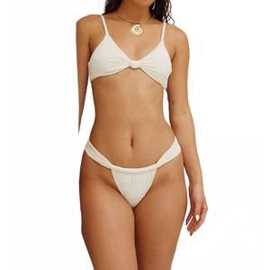 NEW DIPPIN' DAISY'S women's tropics super cheeky bikini bottom in gardenia seash